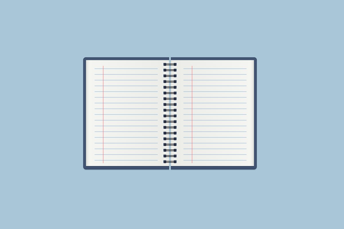 Create a Flat Notebook Illustration