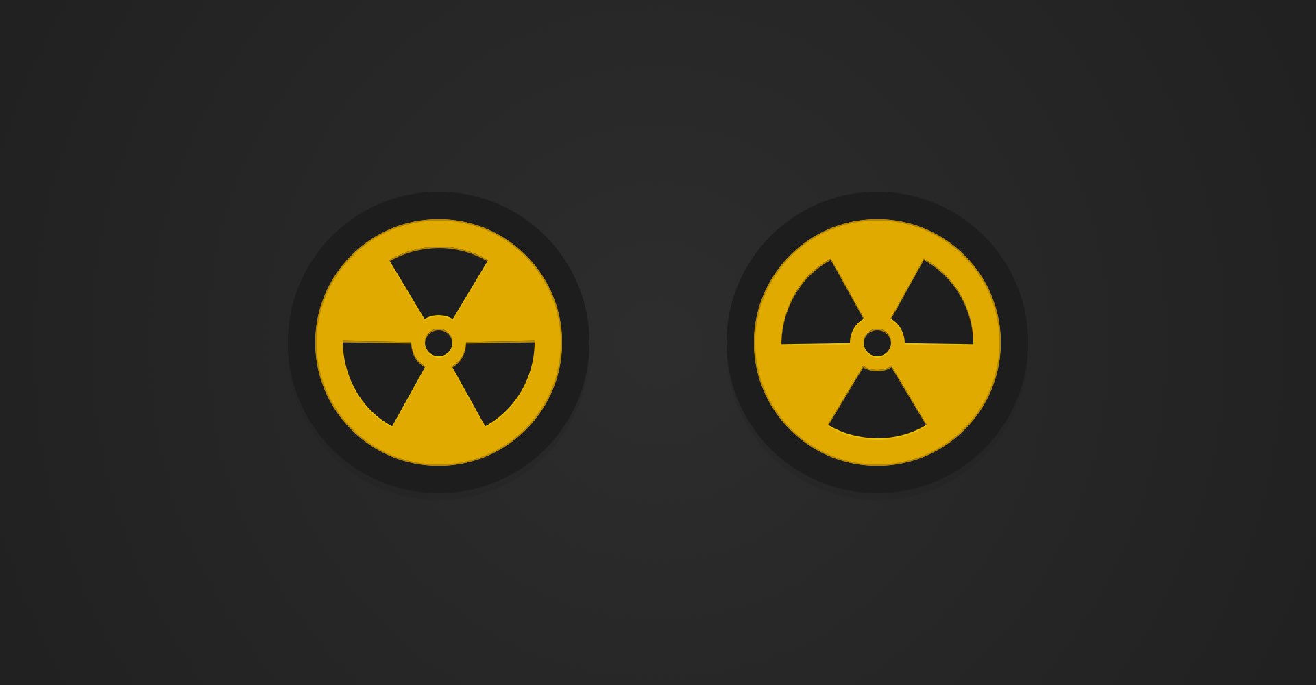 Create a Nuclear Symbol Icon